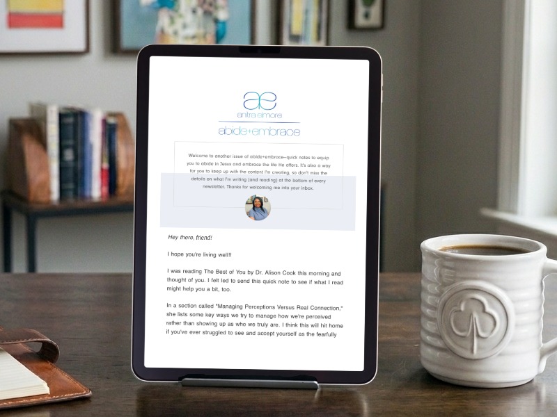 abide embrace newsletter